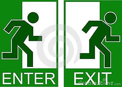 enter and exit